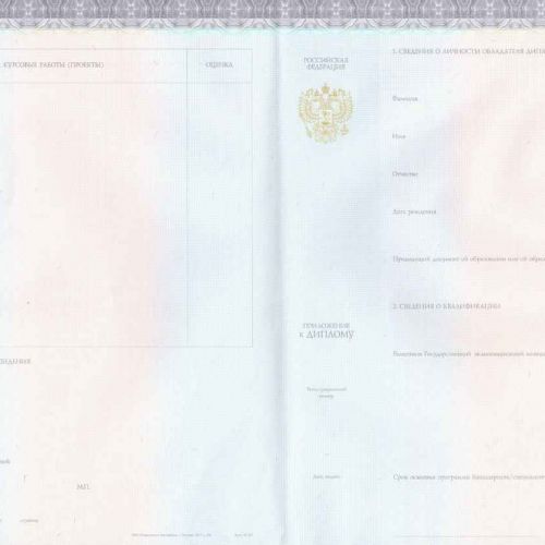 Диплом бакалавра 2014-2025